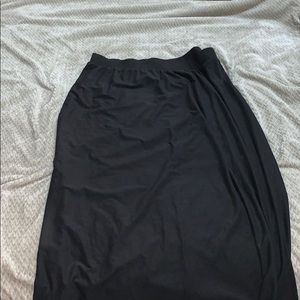 Black maxi skirt